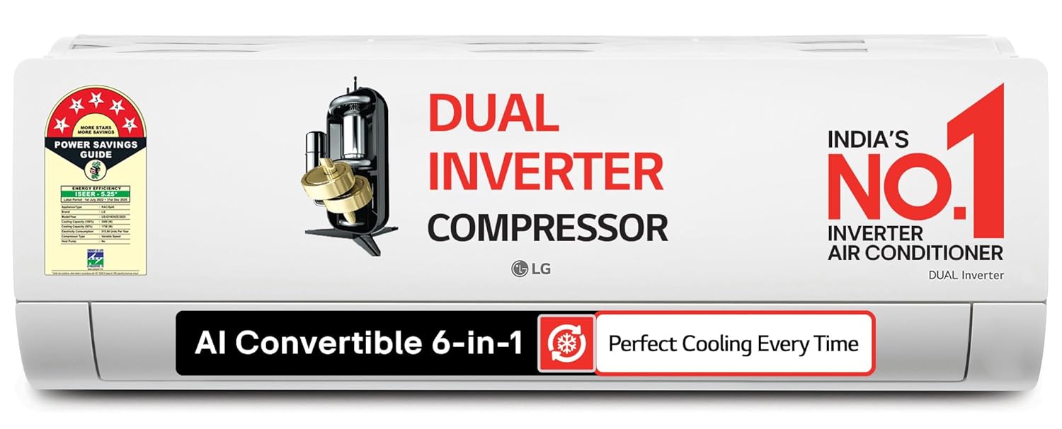 LG 1.5 Ton 5 Star AI Dual Inverter Split AC with VIRAAT Mode (US-Q19YNZE3)